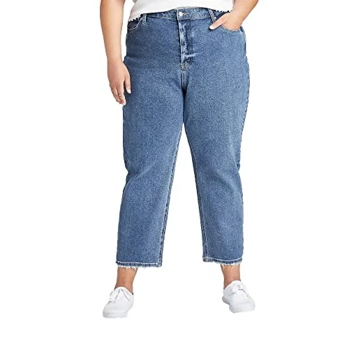 Drawstring Comfort Shorts — super-high rise straight jeans (medium b