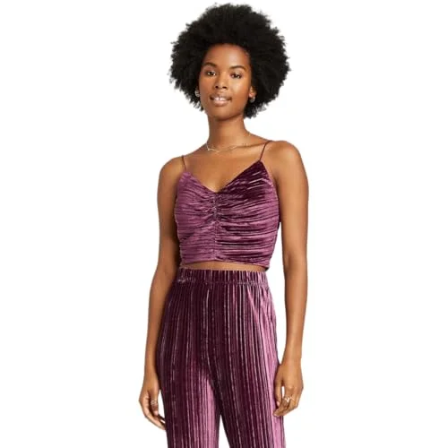 Velvet Cinched Tank Top — s