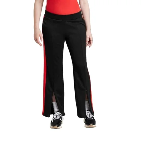 High-Rise Corduroy Mini Skirt — track pants (black