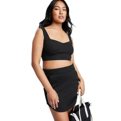WILD FABLE Women's Bustier Tank Top - (XSmall, Black)
