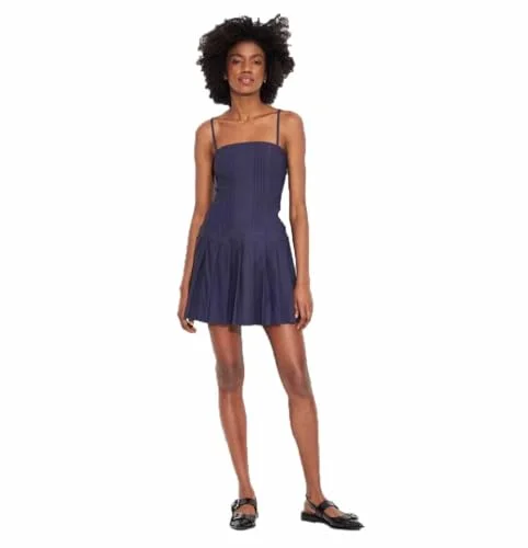 Wild Fable Women's Drop Waist Mini Tennis Dress - (US, Alpha, X-Large, Regular, Regular, Navy Blue)