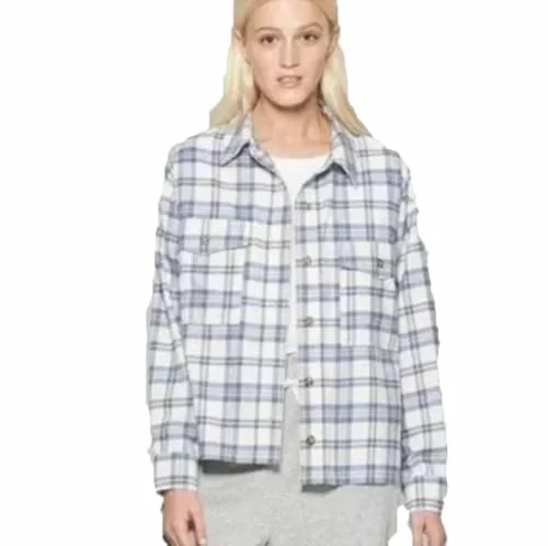 Women's Plaid Long Sleeve… — flannel button-down (us
